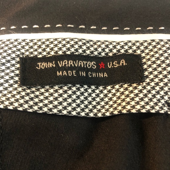 John Varvatos black dress pants.  36” X 30” - Picture 3 of 5